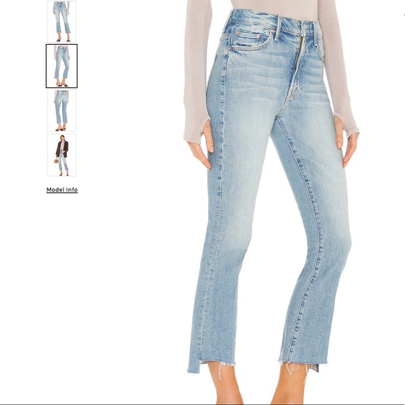 MOTHER Insider Crop Step Fray Jeans - Picture 2 of 9